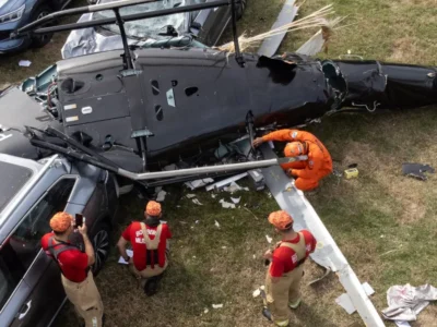 Colisão de helicópteros no Rio: voo visual e seis mortos